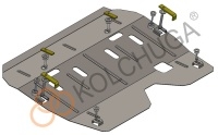 Kryt pod motor Dacia Logan motor: 1.4, 1.6 (Manu�ln� p�evodovka) -- od roku v�roby 2004-