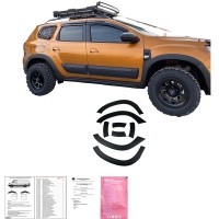 Oneway lemy blatn�k� + panely bo�n�ch dve�� Dacia Duster II -- rok v�roby 2018-2024 (bez ozna�en� Duster) - matn� �ern�