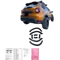 Oneway lemy blatn�k� + panely bo�n�ch dve�� Dacia Duster II -- rok v�roby 2018-2024 s parkovac�m asistentem (bez ozna�en� Duster) - matn� �ern�