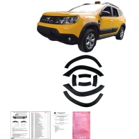 Oneway lemy blatn�k� + panely bo�n�ch dve�� Dacia Duster II -- rok v�roby 2018-2024 (Offroad) (bez ozna�en� Duster) - matn� �ern�