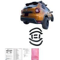 Oneway lemy blatn�k� + panely bo�n�ch dve�� Dacia Duster II -- rok v�roby 2018-2024 s parkovac�m asistentem (Offroad) (bez ozna�en� Duster) - matn� �ern�