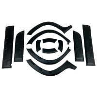 Oneway lemy blatn�k� + panely bo�n�ch dve�� Dacia Duster I 2010-2017 (Offroad) (bez ozna�en� Duster) - matn� �ern�
